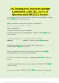 360 Training Food Protection Manager  Certification UPDATED  ACTUAL   Questions and CORRECT Answers 