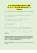 D270 Davis Final Exam UPDATED  ACTUAL Questions and CORRECT  Answers