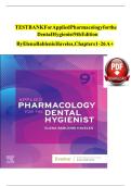 Test Bank for Applied Pharmacology for the Dental Hygienist&comma; 9th Edition