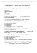 ECON-252 EXAM 2 QUESTIONS AND ANSWERS