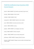 TExES ESL Certification Exam Questions With Correct Answers