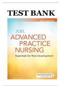 Advanced Practice Nursing&colon; Essentials for Role Development &lpar;5th Edition&rpar; by Lucille A&period; Joel &ndash; Comprehensive Summary and Study Guide