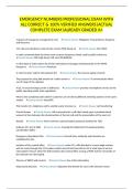 EMERGENCY NUMBERS PROFESSIONAL EXAM WITH ALL CORRECT & 100&percnt; VERIFIED ANSWERS&vert;ACTUAL COMPLETE EXAM&vert;ALREADY GRADED A&plus;