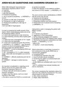 ARDS NCLEX QUESTIONS AND ANSWERS GRADED A&plus;