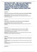Fall Semester 2025 &ndash; QAL Laws and Regulations Exam Prep &vert; 200&plus; Verified Questions with Correct Answers & Detailed Explanations &vert; Complete Study Guide for California State University &ndash; Los Angeles Students &lpar;2025&sol;2026 Edition&rpar;