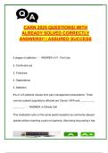 CARN 2025 Exam Questions &lpar;180&plus;&rpar; &vert; Addiction Nursing&comma; Withdrawal&comma; Pharmacology&comma; DSM-5