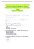 CMC AACN EXAM STUDY GUIDE 2025&sol;2026  ACCURATE QUESTIONS AND CORRECT  DETAILED ANSWERS &vert;&vert; 100&percnt; GUARANTEED  PASS  <NEWEST VERSION> 