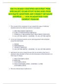 CRS PA BOARD &lpar;Certified Recovery Peer  Specialist&rpar; EXAM STUDY GUIDE 2025&sol;2026  ACCURATE QUESTIONS AND CORRECT DETAILED  ANSWERS &vert;&vert; 100&percnt; GUARANTEED PASS  <NEWEST VERSION> 