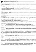 MGT-6615 &lpar;Leadership&rpar; - Ch 1-8 Exam Questions and Answers 100&percnt; Pass &vert;Verified & Updated&vert;ACTUAL 2025&sol;2026 Cheat Sheet