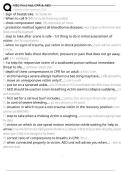 NSC First Aid&comma; CPR & AED Exam Questions and Answers 100&percnt; Pass &vert;Verified & Updated&vert;ACTUAL 2025&sol;2026 Cheat Sheet