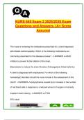NURS 640   EXAM COMPLETE PACKAGE DEAL