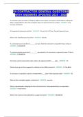 VA CONTRACTOR GENERAL QUESTIONS WITH ANSWERS UPDATED 2025