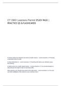 CT DMV Learners Permit STUDY PACK PRACTICE QS & FLASHCARDS