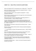 OMGT CH&period; 1 MULTIPLE CHOICE QUESTIONS