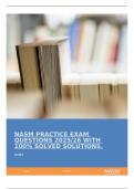 NASM PRACTICE EXAM QUESTIONS 2025&sol;26 WITH 100&percnt; SOLVED SOLUTIONS&period;