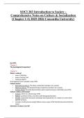 SOCI 203 Introduction to Society - Comprehensive Notes on Culture & Socialization &lpar;Chapter 1-4&rpar; 2025-2026 Concordia University