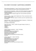  ECU OMGT 3123 EXAM 1 QUESTIONS & ANSWERS
