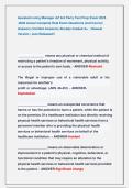 Assisted Living Manager AZ 3rd Party Test Prep Exam 2025           -2026 Actual Complete Real Exam Questions And Correct  Answers &lpar;Verified Answers&rpar; Already Graded A&plus;  &vert; Newest  Version &vert; Just Released&excl;&excl; 