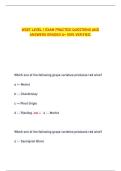 WSET Level 1 &ndash; Exam Practice Questions and Answers &vert; Graded A&plus; &vert; 100&percnt; Verified