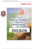 Essentials of Maternity & Newborn Nursing 4th Ed &ndash; Ricci &vert; Test Bank &lpar;Ch 1&ndash;24&rpar;