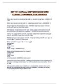 AST 101 ACTUAL MIDTERM EXAM WITH CORRECT ANSWERS 2026 UPDATE&excl;&excl;