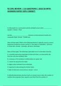 FE CIVIL REVIEW &vert; 113 QUESTIONS &vert; 2025&sol;26 WITH ANSWERS RATED 100&percnt; CORRECT&period;