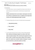 BIO250L Lab 2 &ndash; Culturing & Aseptic Technique 2025&ndash;2026 &vert; Microbiology Lab Manual&comma; Procedures&comma; and Practice Questions