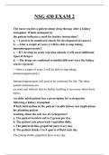 NSG 430 EXAM 2 QUESTIONS AND ANSWERS 2025