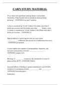 CARN STUDY MATERIAL QUESTIONS AND ANSWERS 2025