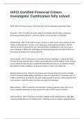 IAFCI Certified Financial Crimes Investigator Certification fully solved