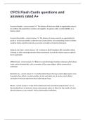 CFCS Flash Cards questions and answers rated A&plus;