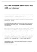 6020 MidTerm Exam with question and 100&percnt; correct answer