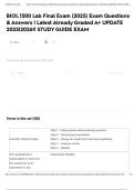 BIOL 1500 Lab Final Exam (2025) Exam Questions & Answers | Latest Already Graded A+ UPDATE 2025|2026!! STUDY GUIDE EXAM