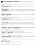 GOVT 2305 Chapter 1 Terminology Exam Questions and Answers 100&percnt; Pass &vert;Verified & Updated&vert;ACTUAL 2025&sol;2026 Cheat Sheet