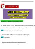 NEIEP 100 Final Exam 2025&sol;2026 &ndash; Verified Questions and Answers &ndash; 100&percnt; Guaranteed Pass Score