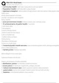 PBH 101&colon; Final Exam Exam Questions and Answers 100&percnt; Pass &vert;Verified & Updated&vert;ACTUAL 2025&sol;2026 Cheat Sheet