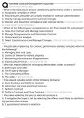 Certified Contract Management Associate Exam Questions and Answers 100&percnt; Pass &vert;Verified & Updated&vert;ACTUAL 2025&sol;2026 Cheat Sheet