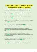 NAUI SCUBA exam  UPDATED  ACTUAL  Questions and CORRECT Answers