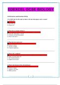 EDEXCEL GCSE BIOLOGY