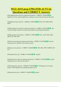 WGU d315 prep UPDATED ACTUAL   Questions and CORRECT Answers