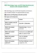 IBEC Electrology&comma; Laser&comma; and IPL Exam Questions and Answers with Complete Solutions&period;
