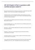 AIC 30 Chapter 6 Part 4 questions with verified answers rated A&plus;