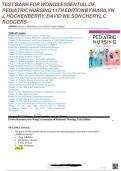 Wong&rsquo;s Essentials of Pediatric Nursing&comma; 11th Edition by Marilyn J&period; Hockenberry&comma; David Wilson & Cheryl C&period; Rodgers &ndash; Complete Test Bank 2025&sol;2026 &vert; Full Pack A&plus; Graded & Instant Download &lbrack;2025&excl;&excl;&excl;&rsqb;
