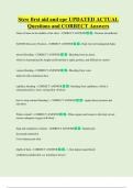 Stcw first aid and cpr UPDATED ACTUAL   Questions and CORRECT Answers