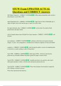 STCW Exam UPDATED ACTUAL   Questions and CORRECT Answers 