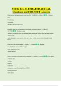 STCW Test &num;3 UPDATED ACTUAL   Questions and CORRECT Answers