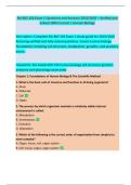 Rio BIO 156 Exam 1 Questions and Answers 2025&sol;2026 &ndash; Verified and  Solved 100&percnt; Correct &vert; Human Biology 