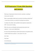 TCFP Instructor 2 Exam 2026 Questions and Answers