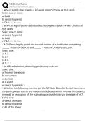 NC Dental Rules Exam Questions and Answers 100&percnt; Pass &vert;Verified & Updated&vert;ACTUAL 2025&sol;2026 Cheat Sheet