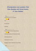 AZ jurisprudence exam questions &vert; Real Exam Questions with Correct Answers&comma; A&plus; Score Solutions&period;       